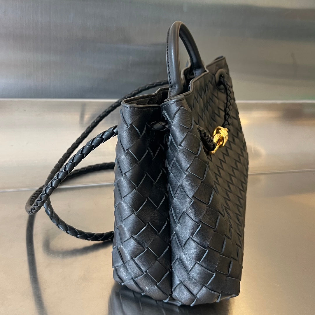 Bottega Veneta Small Andiamo 29 in Black Lambskin Bag