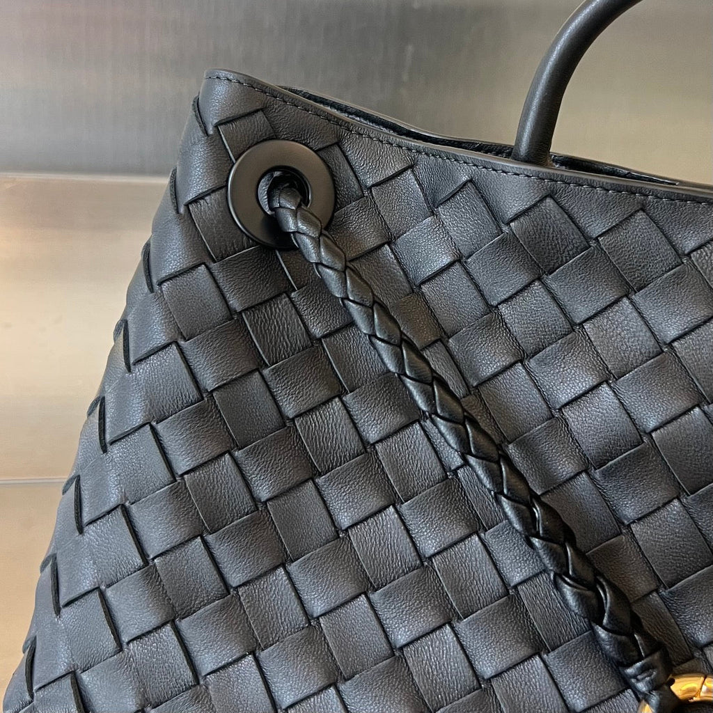 Bottega Veneta Small Andiamo 29 in Black Lambskin Bag