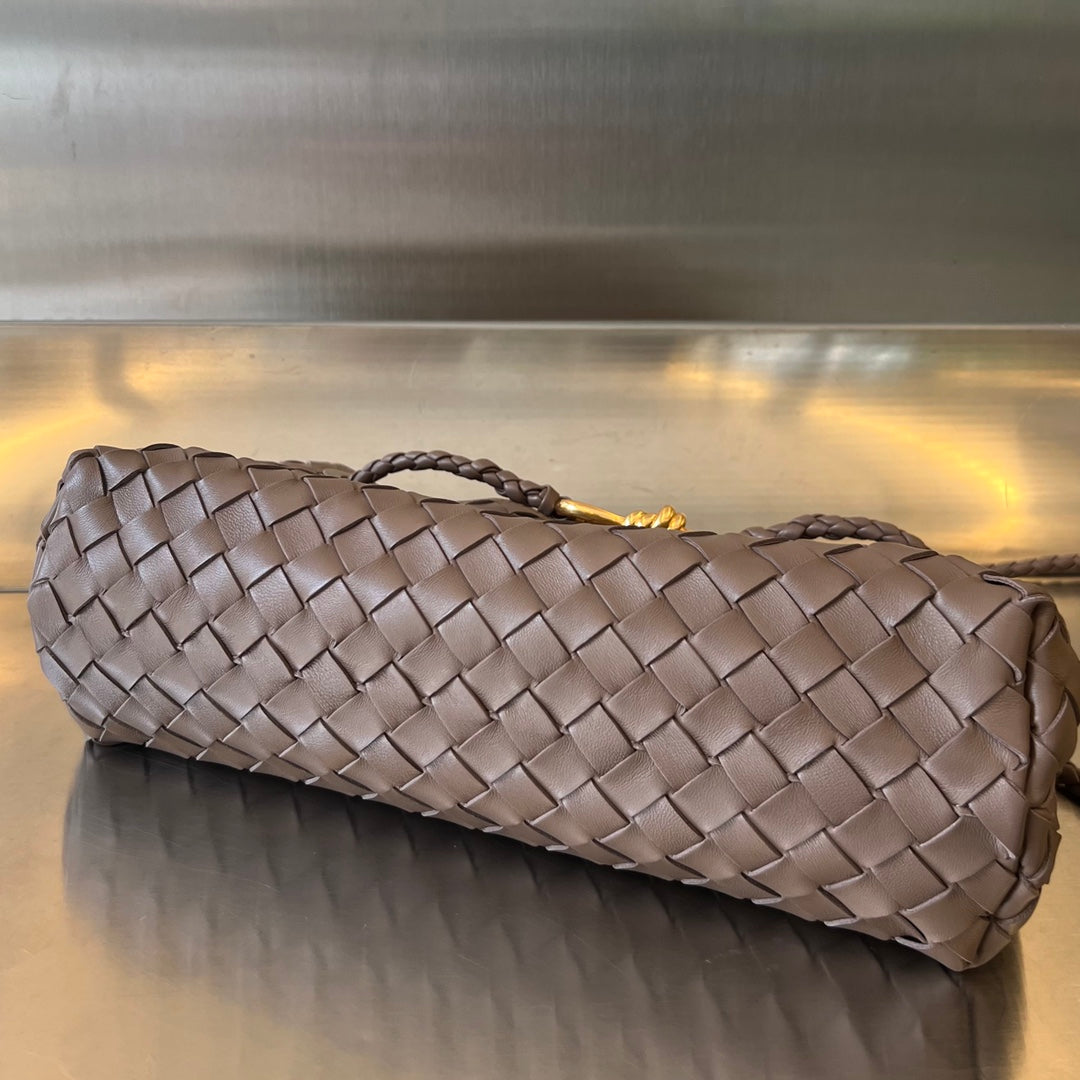 Bottega Veneta Small Andiamo 29 in Beaver Brown Lambskin Bag