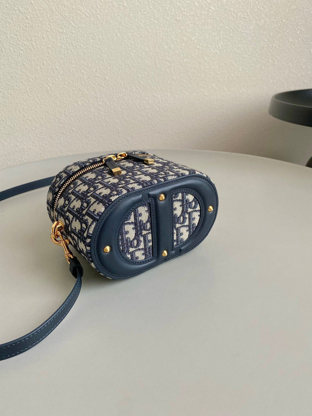 Dior Signature Vanity 16 in Blue Oblique Jacquard Bag