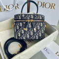 Dior Signature Vanity 16 in Blue Oblique Jacquard Bag
