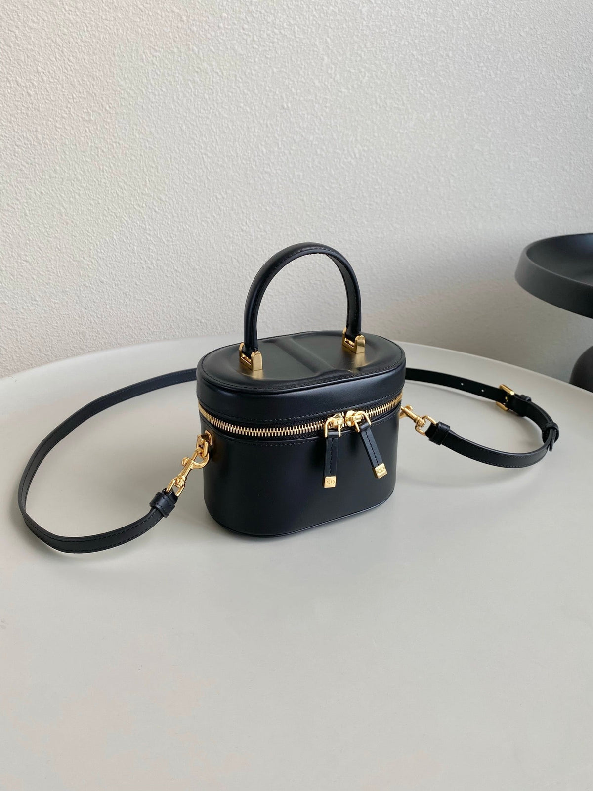Dior Signature Vanity 16 in Black Lambskin Bag