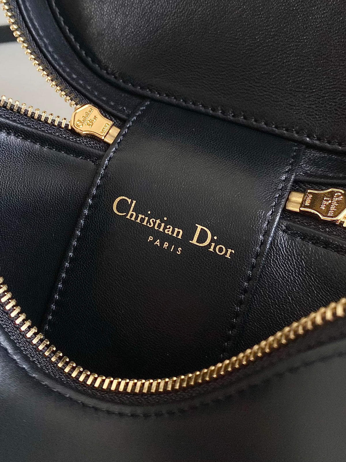 Dior Signature Vanity 16 in Black Lambskin Bag
