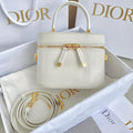 Dior Signature Vanity 16 in White Lambskin Bag