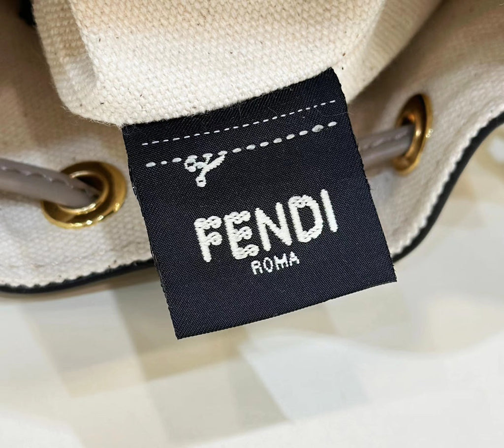Fendi Mon Tresor 18 with Ff Motif in Multicolor Jacquard Fabric Bag