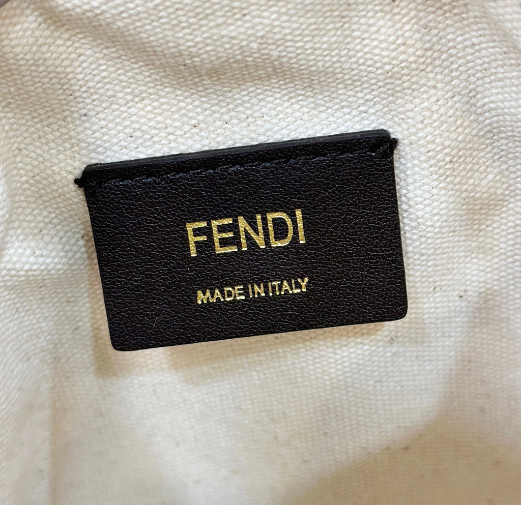 Fendi Mon Tresor 18 with Ff Motif in Multicolor Jacquard Fabric Bag