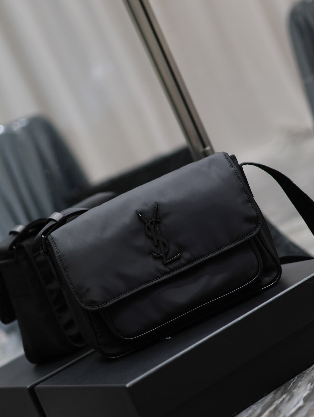 Saint Laurent Niki Medium 28 in Black Nylon Bag