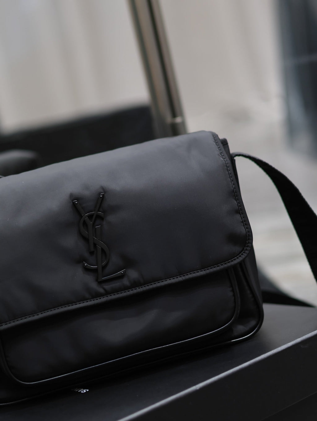 Saint Laurent Niki Medium 28 in Black Nylon Bag