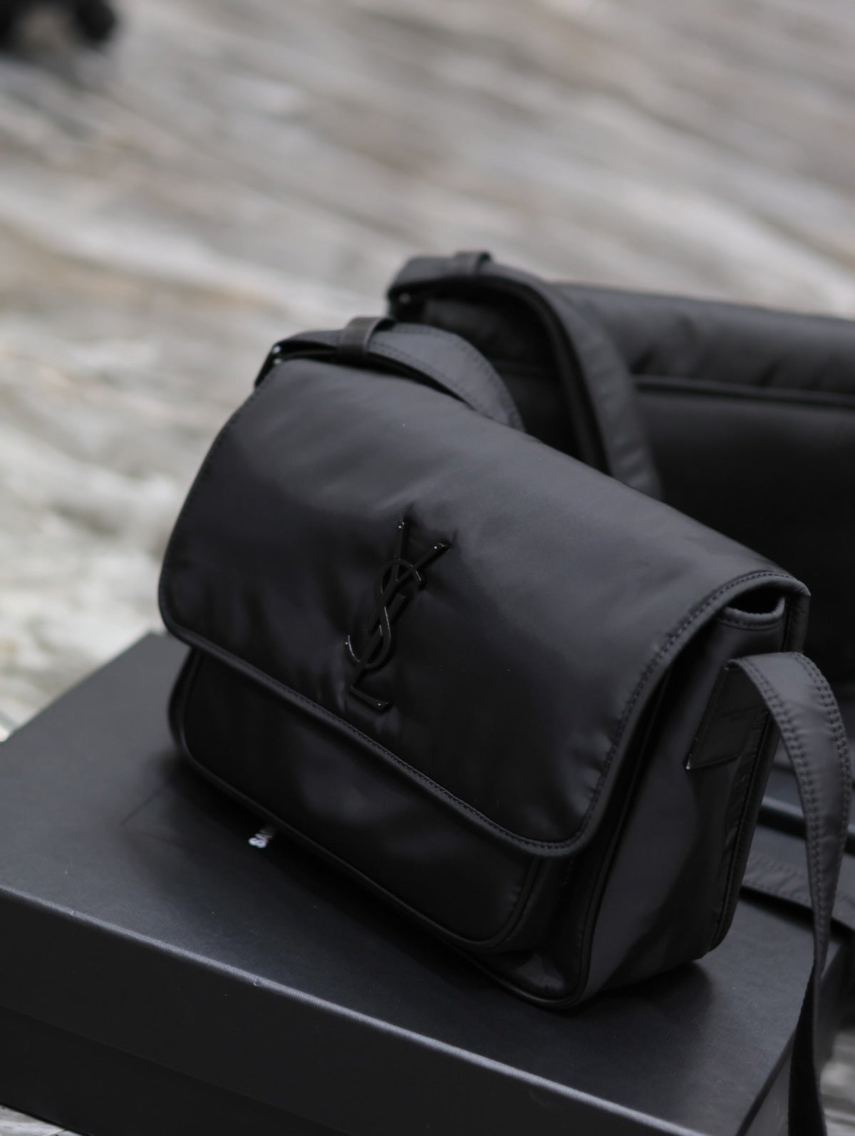 Saint Laurent Niki Medium 28 in Black Nylon Bag