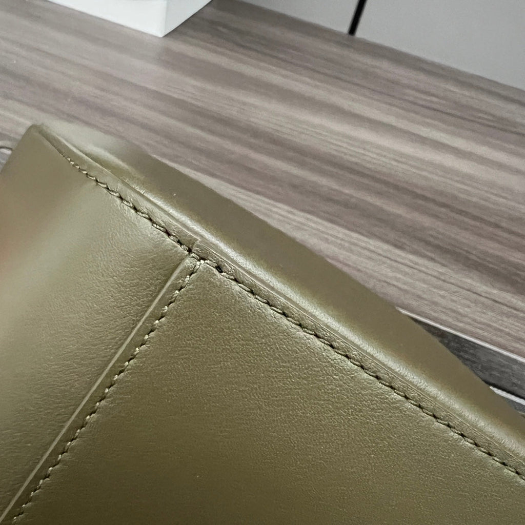 Loewe Luna Hobo 28 Bag in Dark Olive Green Calfskin