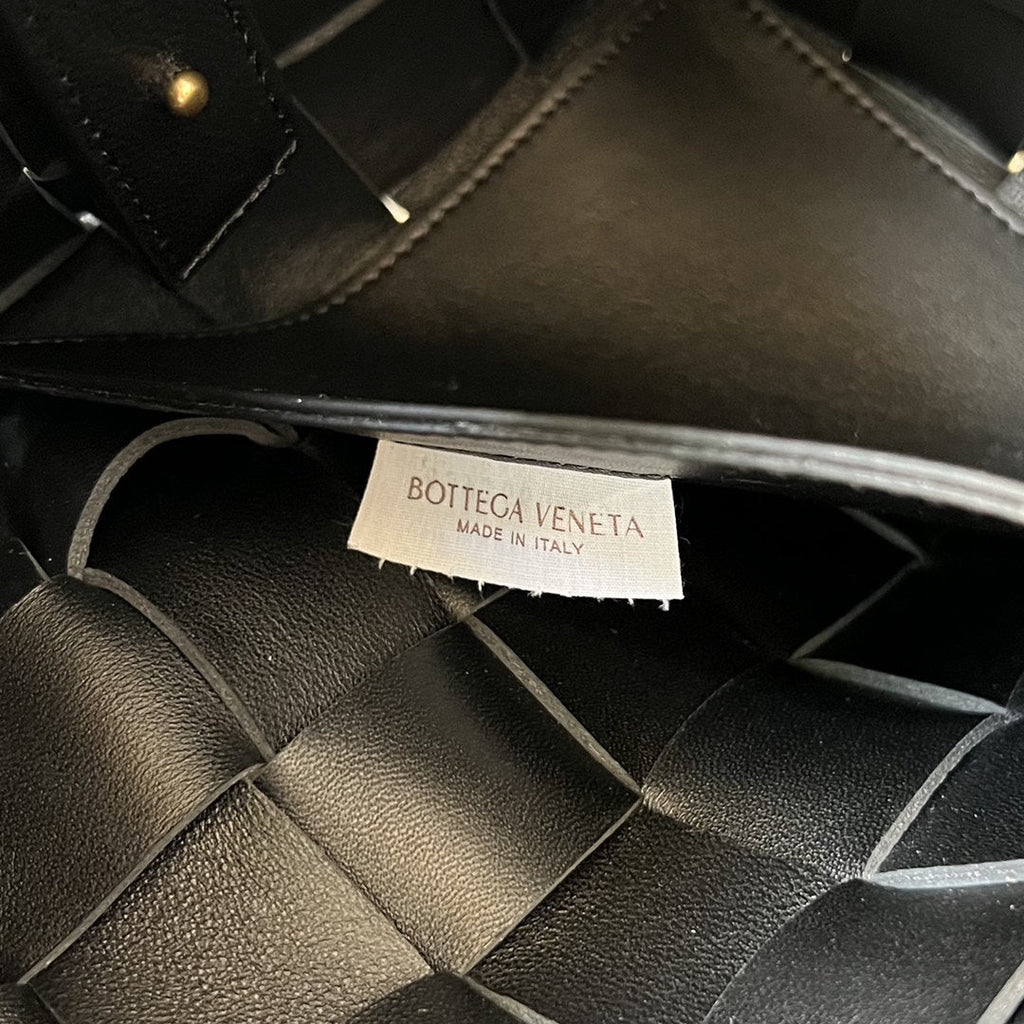 Bottega Veneta Small 22 Cassette in Black Lambskin Bag
