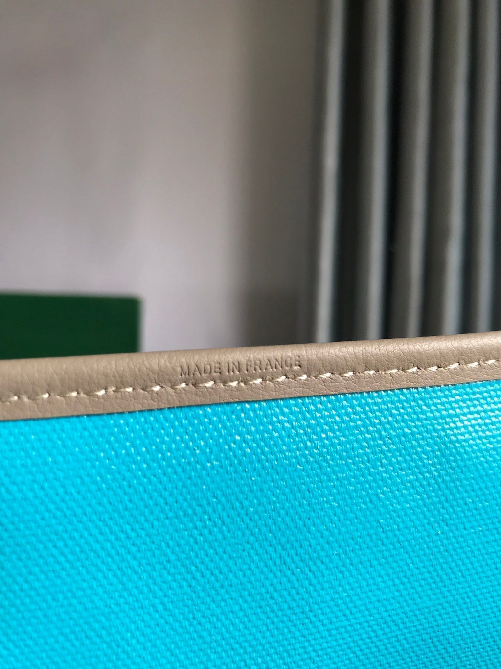 Goyard Saint Louis PM 40 in Grey Mix Blue Goyardine Canvas and Calfskin Bag