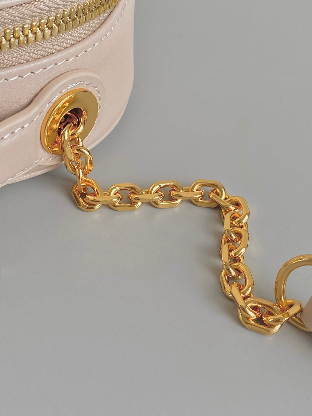 Dior Signature 18 Oval Bag in Beige Calfskin