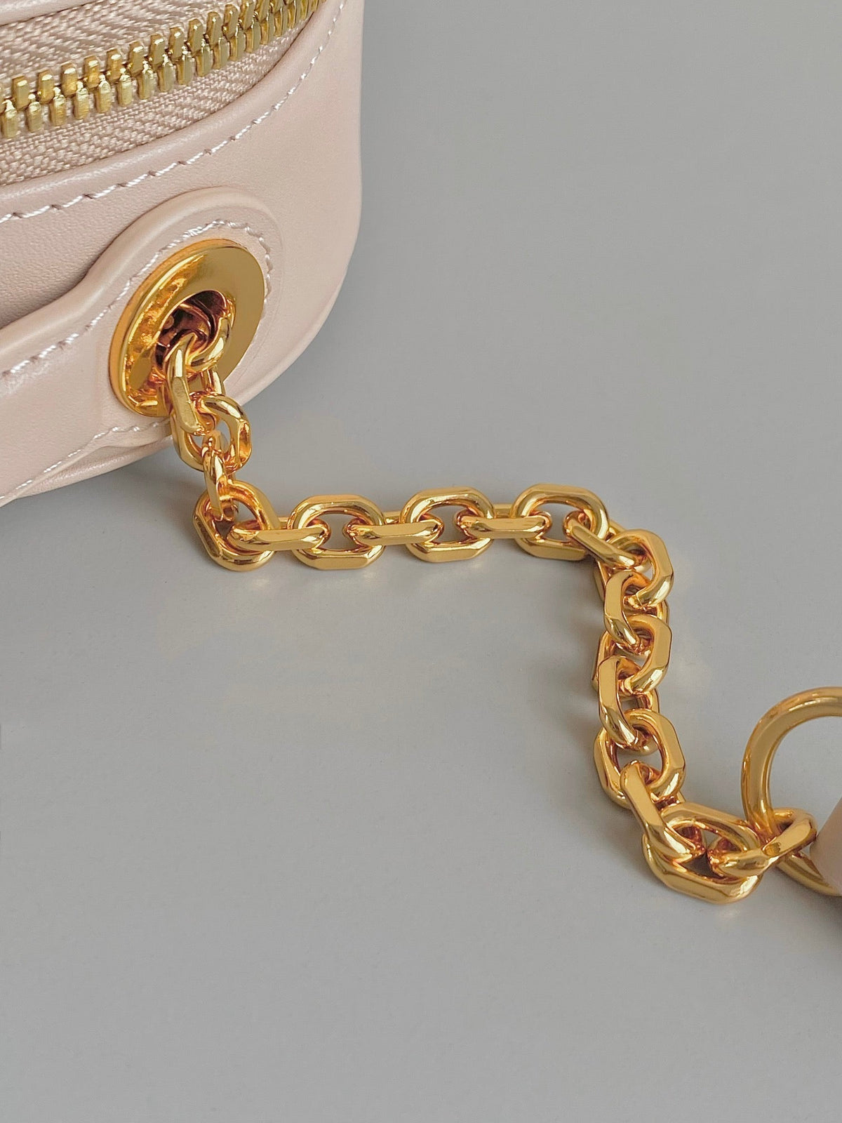 Dior Signature 18 Oval Bag in Beige Calfskin