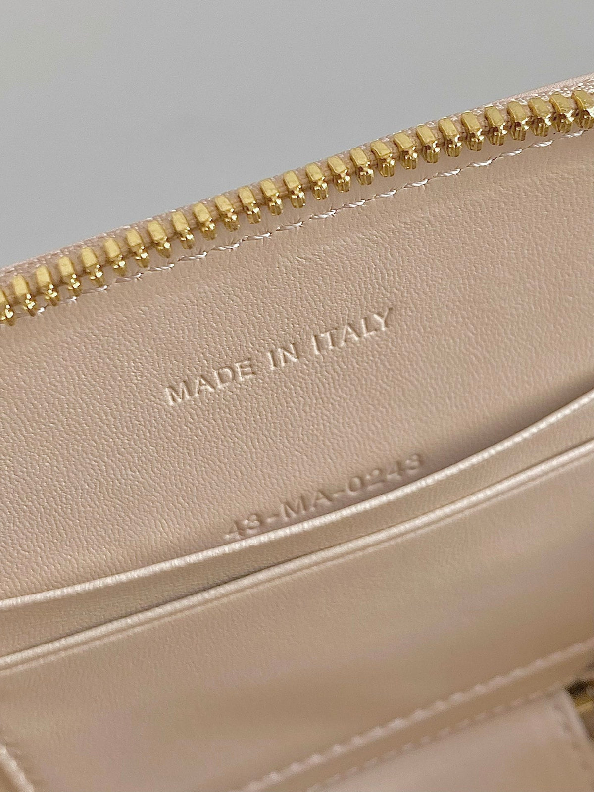 Dior Signature 18 Oval Bag in Beige Calfskin