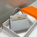 Hermes Kelly 25cm in Gris Perle Epsom Calfskin Palladium Hardware Bag