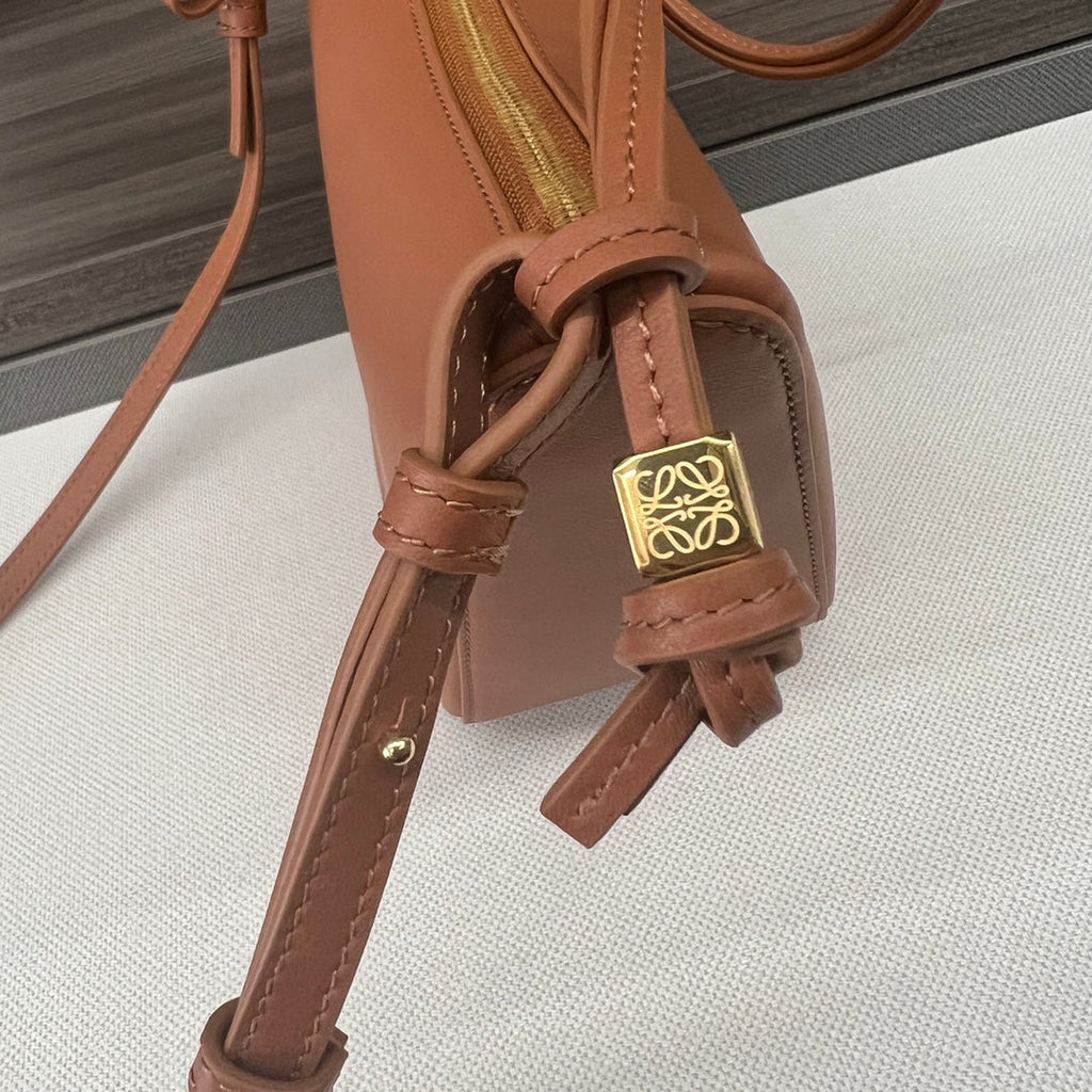 Loewe Luna Hobo 28 Bag in Warm Desert Calfskin