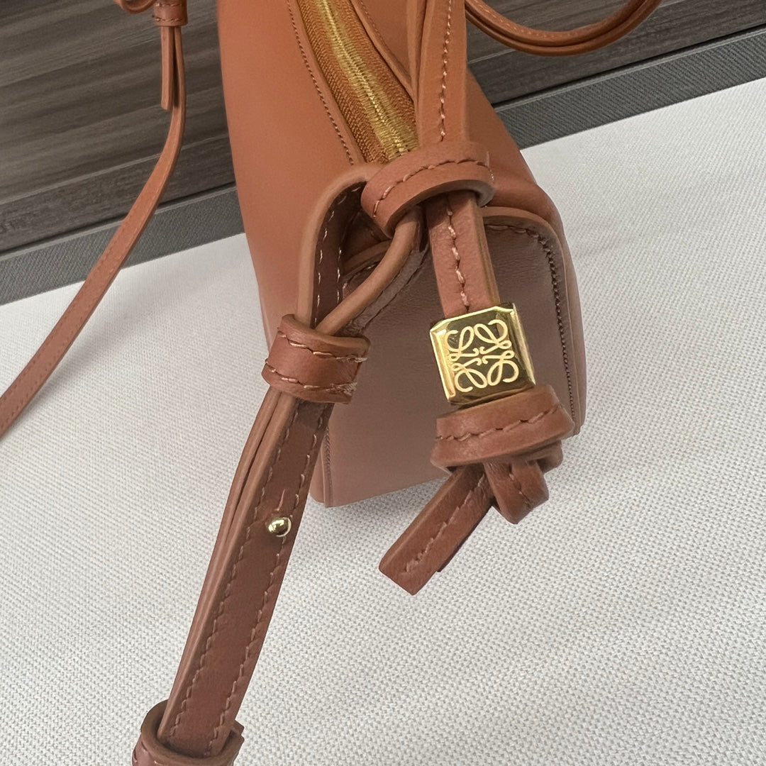 Loewe Luna Hobo 28 Bag in Warm Desert Calfskin