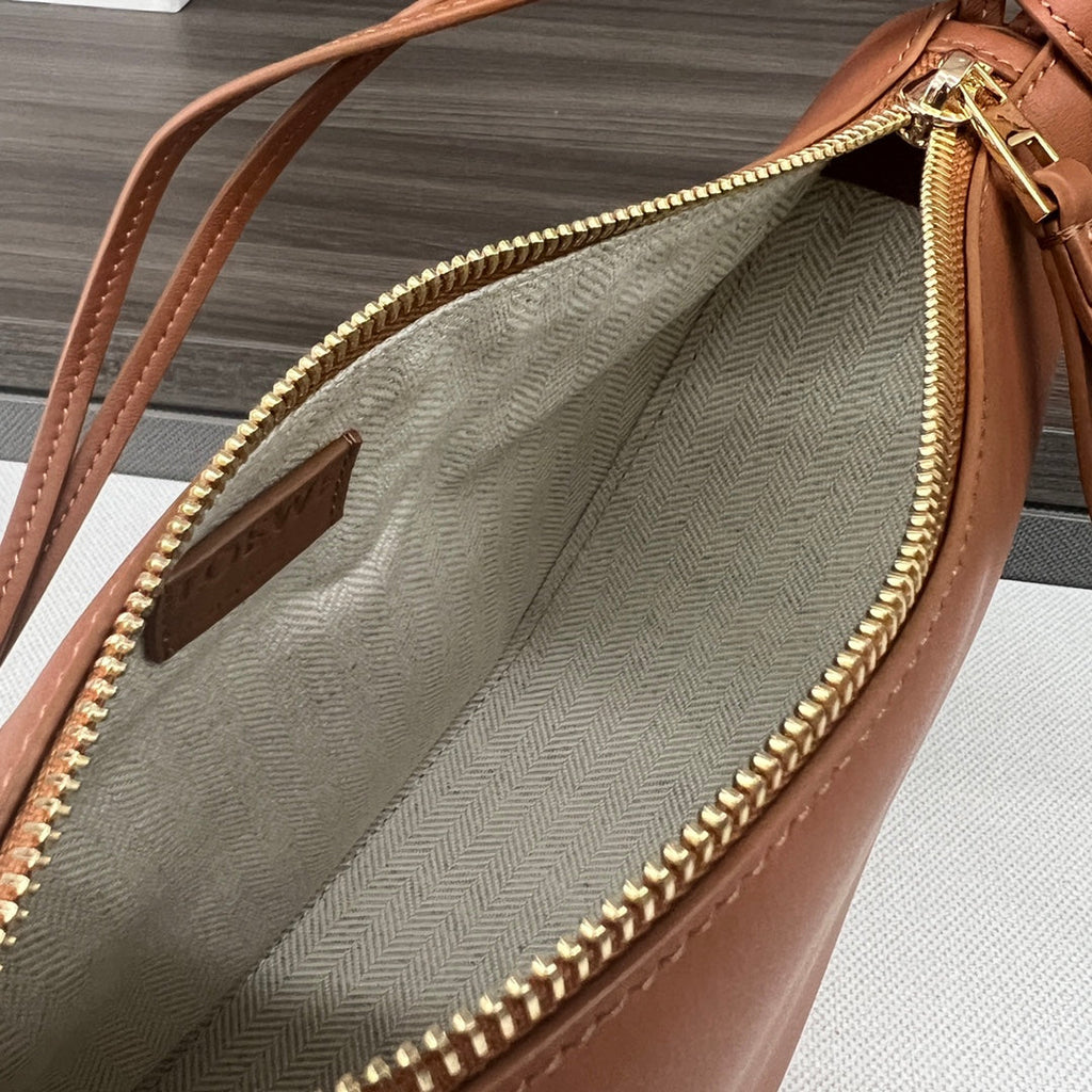 Loewe Luna Hobo 28 Bag in Warm Desert Calfskin