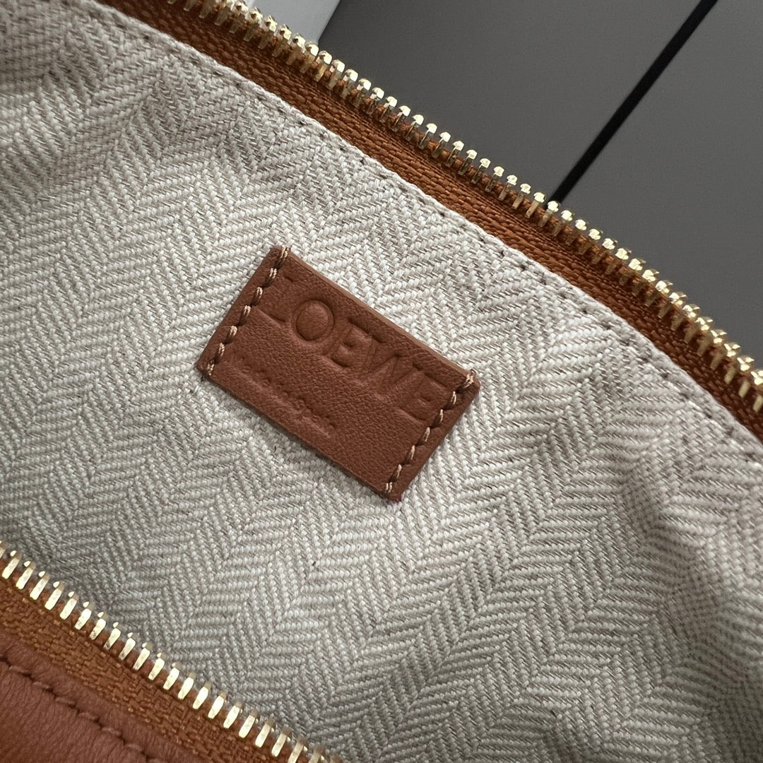 Loewe Luna Hobo 28 Bag in Warm Desert Calfskin