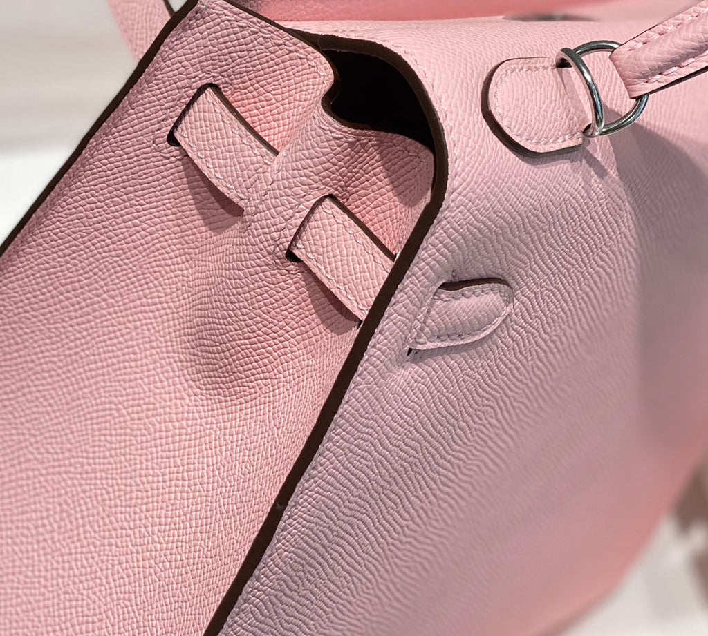Hermes Kelly 28cm in Rose Sakura Swift Calfskin Silver Hardware Bag