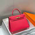 Hermes Kelly 28cm in Rose Tyrien Swift Calfskin Gold Hardware Bag