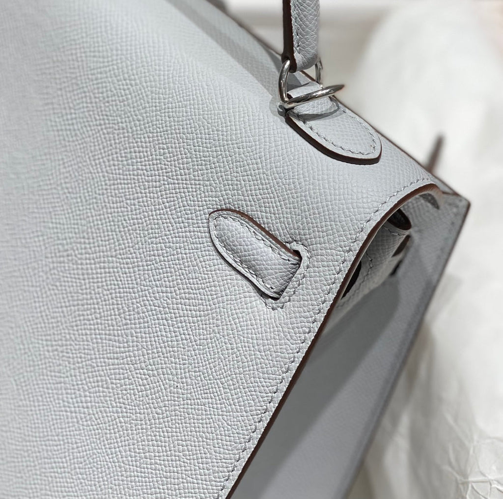 Hermes Kelly 28cm in Gris Perle Epsom Calfskin Palladium Hardware Bag