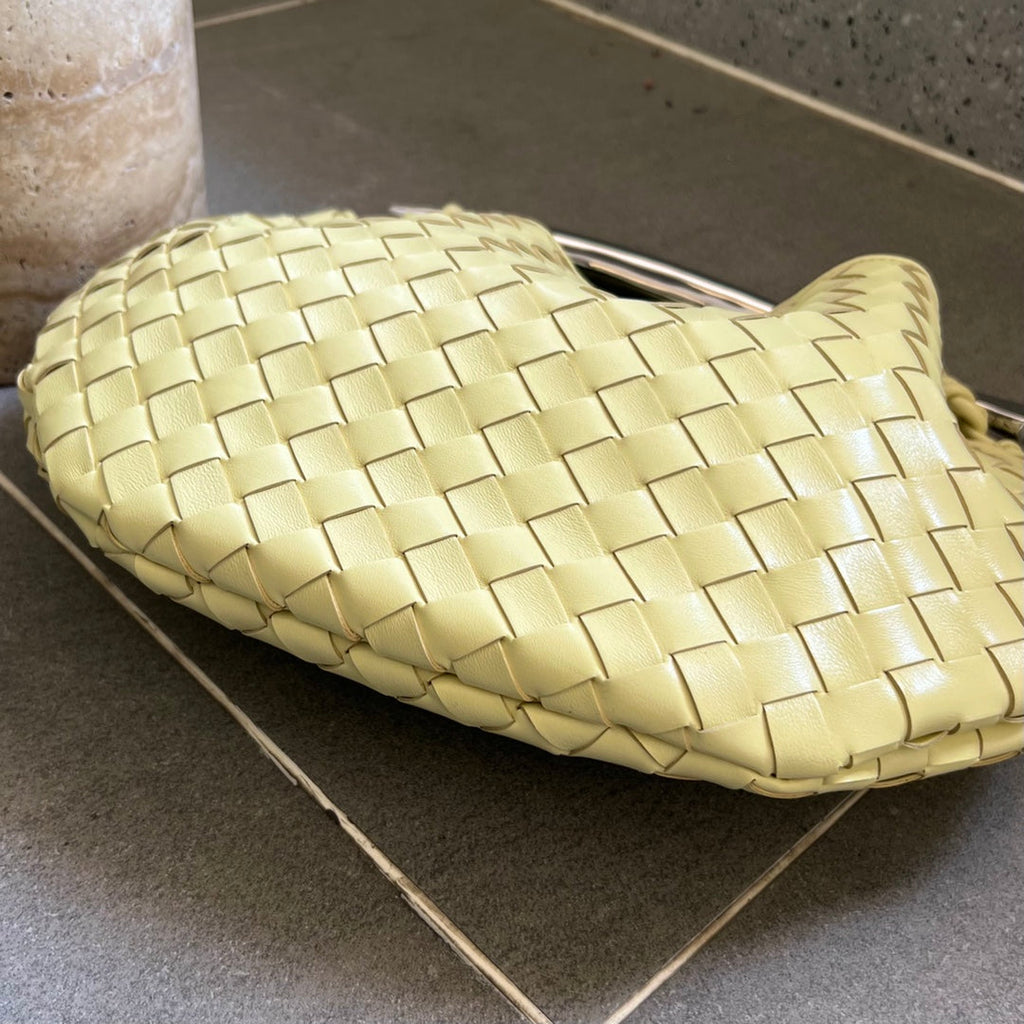 Bottega Veneta Sardine 33 with Chain in Yellow Cream Lambskin Bag