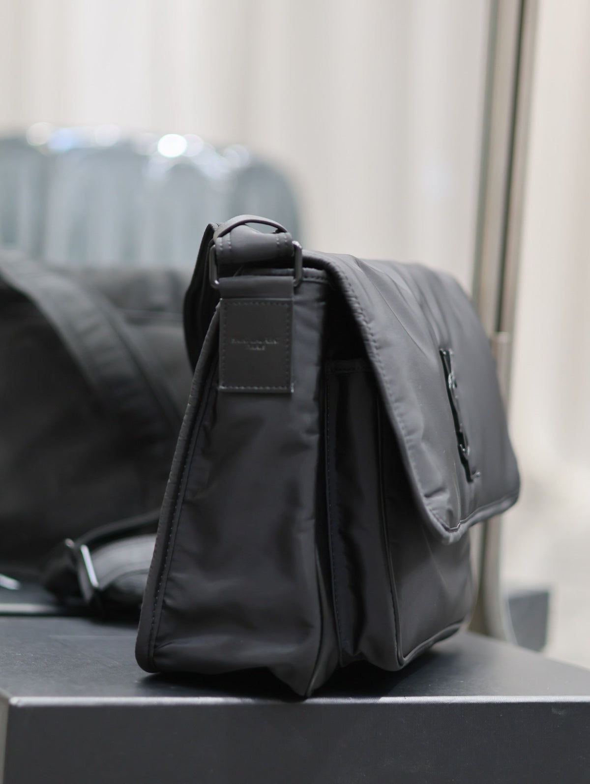 Saint Laurent Niki Large 32 in Black Nylon Bag