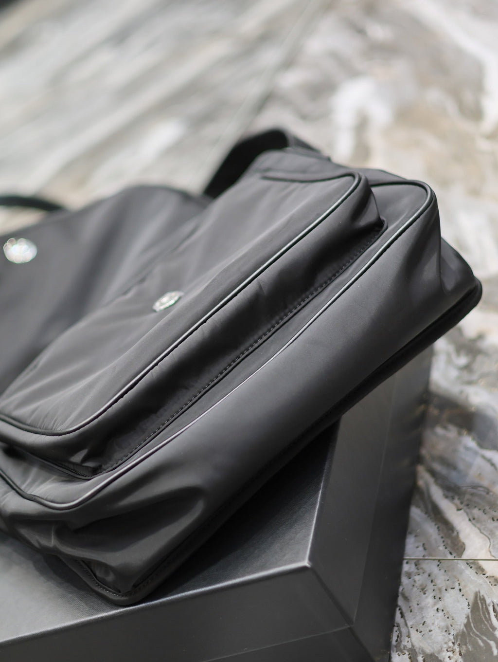 Saint Laurent Niki Large 32 in Black Nylon Bag