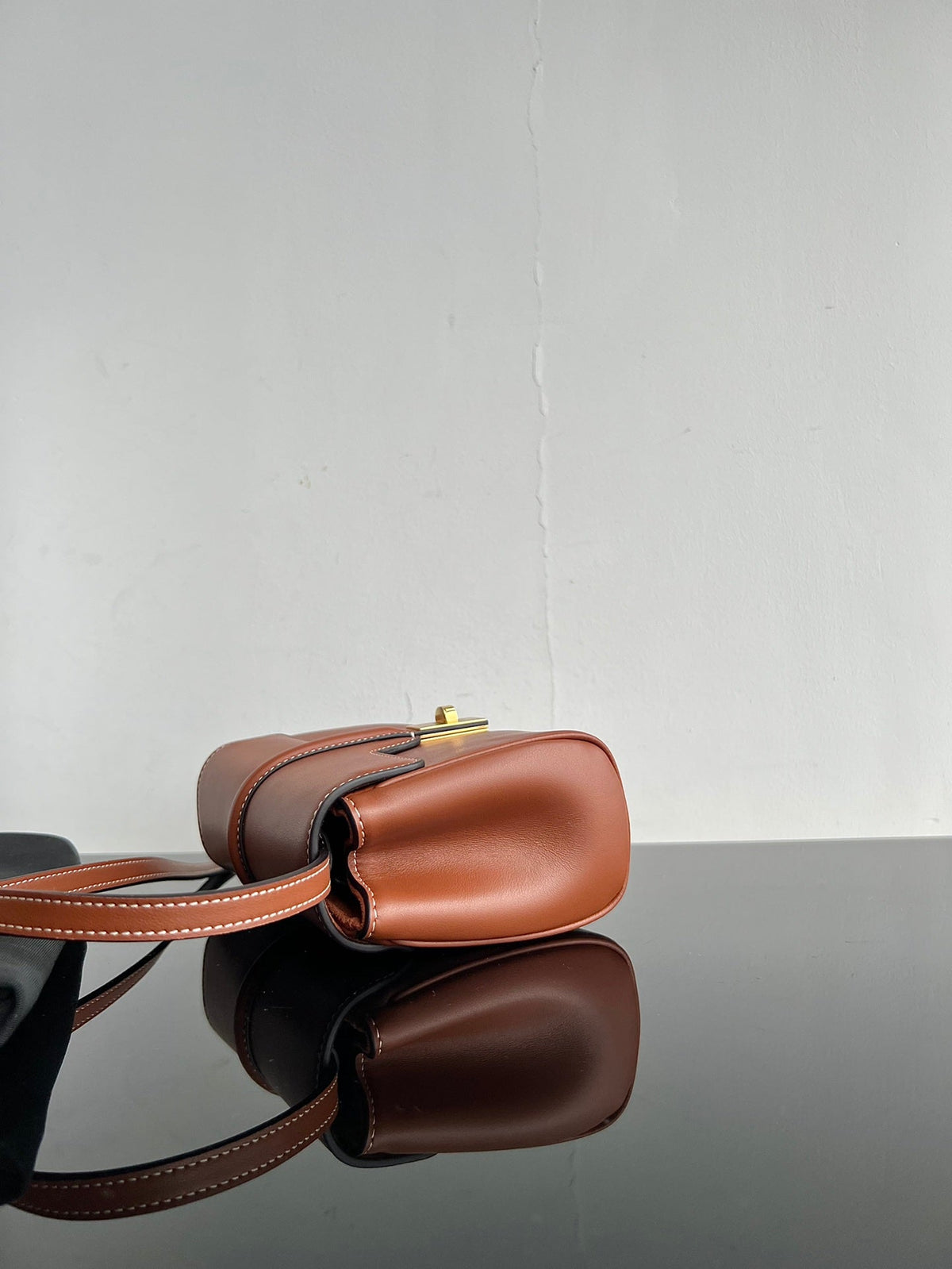 Celine Soft 18 Cinnamon Brown Calfskin Bag