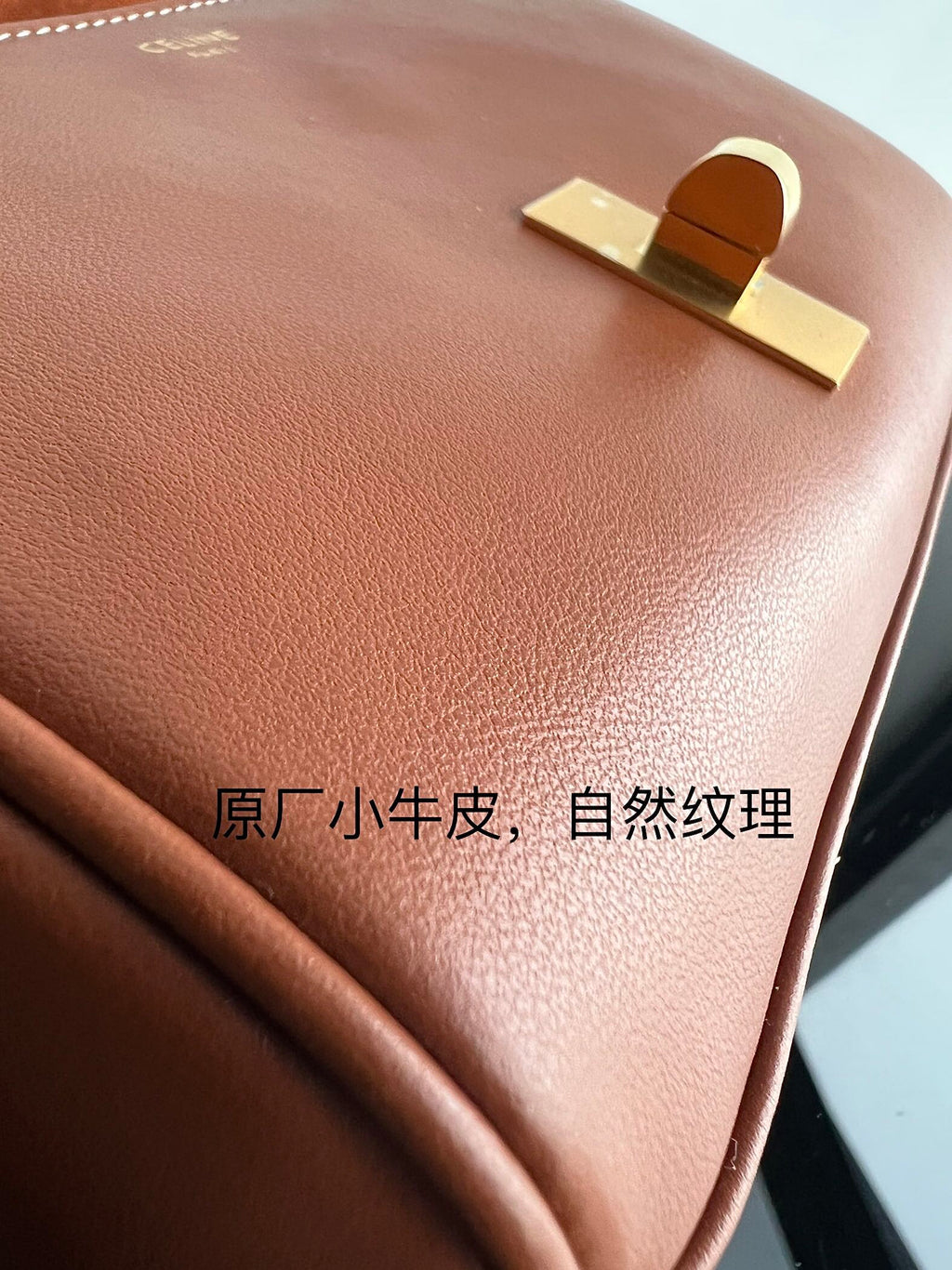 Celine Soft 18 Cinnamon Brown Calfskin Bag