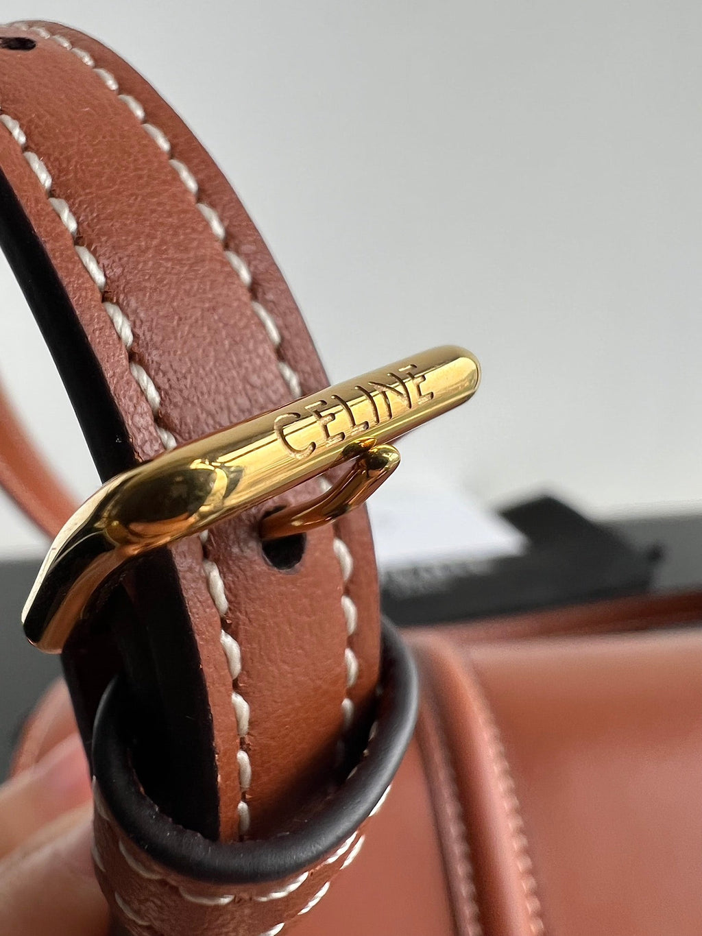 Celine Soft 18 Cinnamon Brown Calfskin Bag