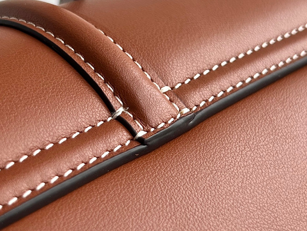 Celine Soft 18 Cinnamon Brown Calfskin Bag