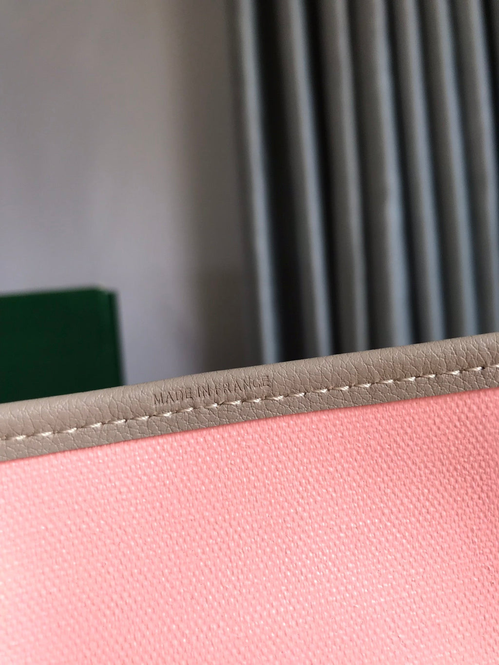 Goyard Saint Louis PM 34 in Grey Mix Pink Goyardine Canvas and Calfskin Bag