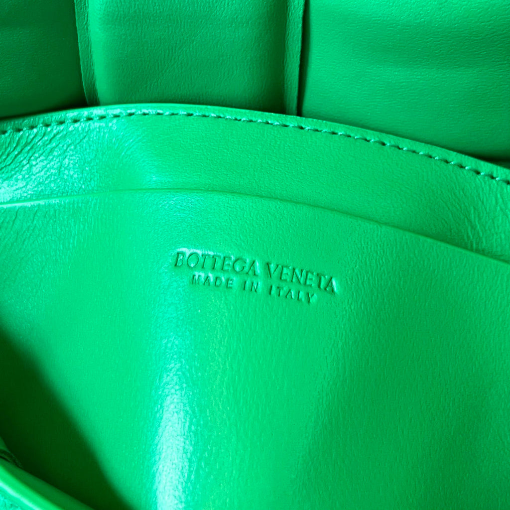 Bottega Veneta Mini Cassette 18 in Light Green Lambskin Bag