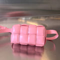 Bottega Veneta Mini Cassette 18 in Light Pink Lambskin Bag