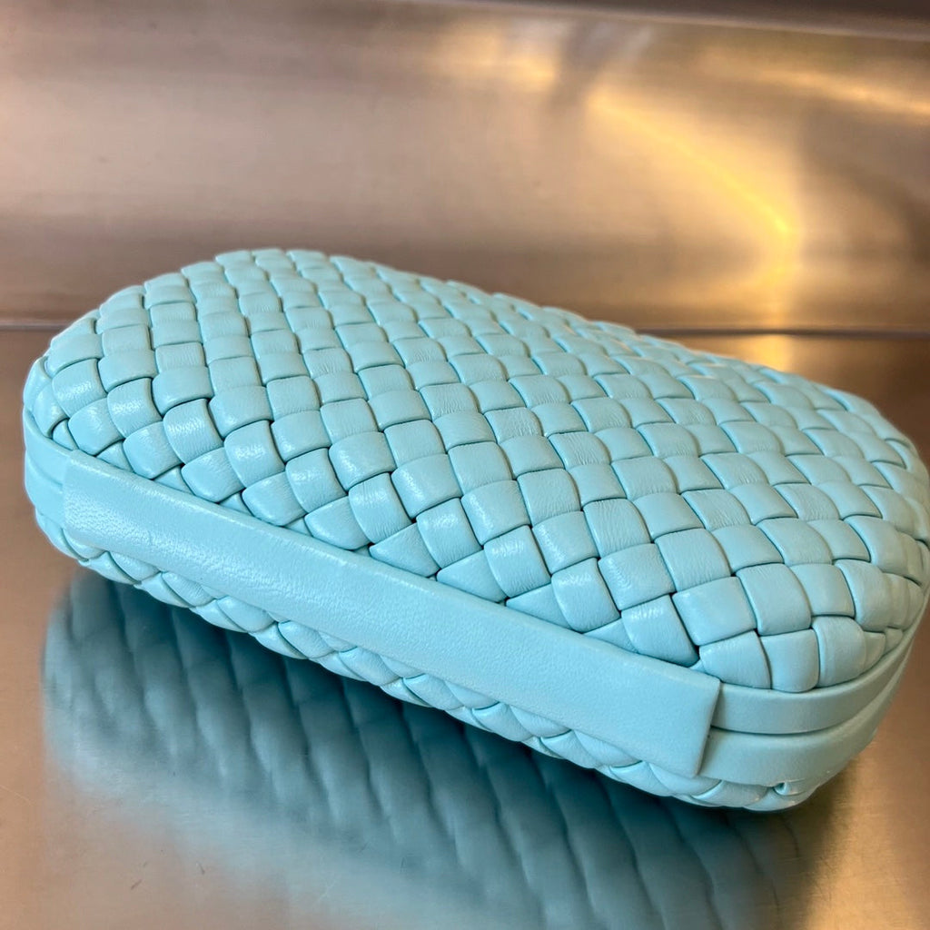 Bottega Veneta Knot 20 in Blue Pastel Lambskin Bag