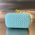 Bottega Veneta Knot 20 in Blue Pastel Lambskin Bag