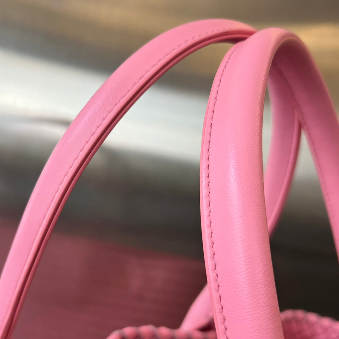 Bottega Veneta Large Cabat 51 in Flamingo Pink Lambskin Bag