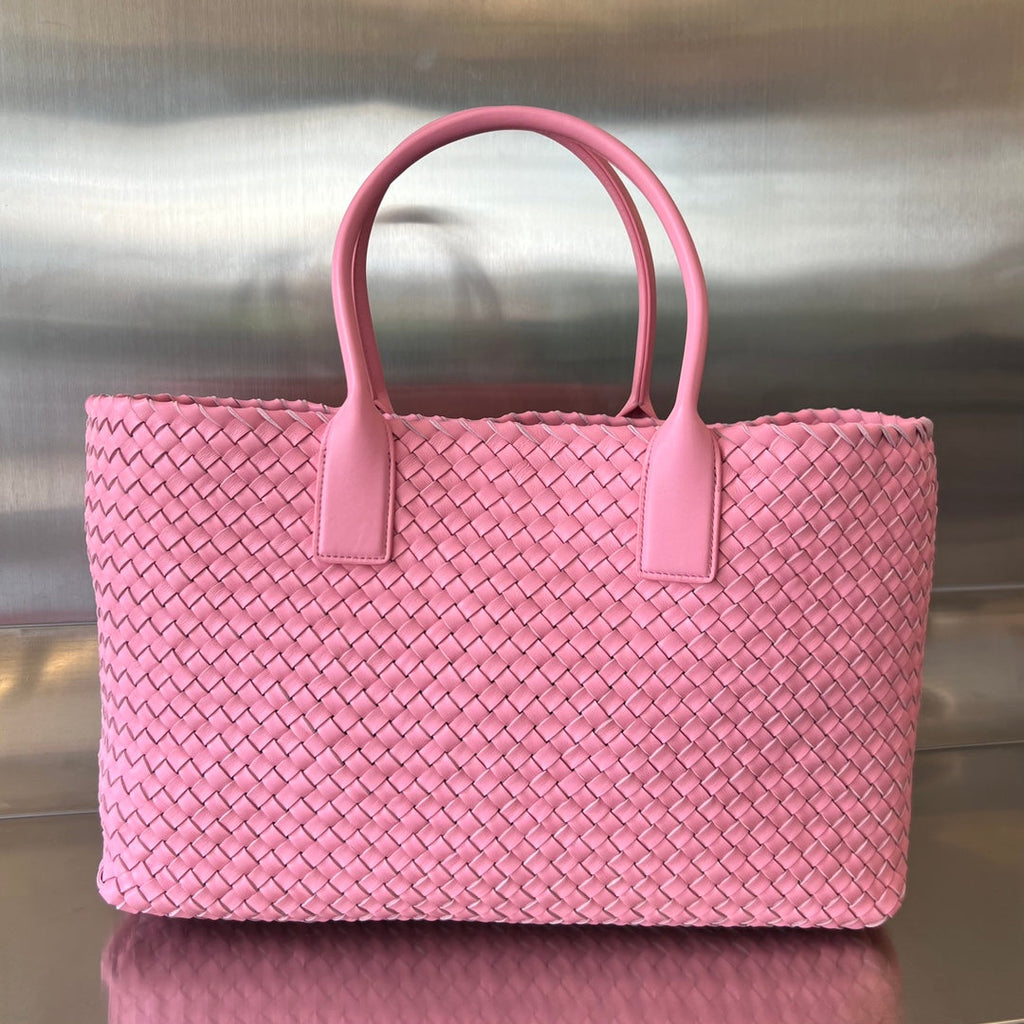 Bottega Veneta Large Cabat 51 in Flamingo Pink Lambskin Bag