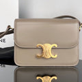 Celine Triomphe Teen 18 Grey Cowhide Bag
