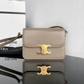 Celine Triomphe Teen 22 Pebble Grey Cowhide Bag