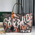 Goyard Saint Louis GM Bag 40 in Pink Lettres Camouflage Goyardine Canvas