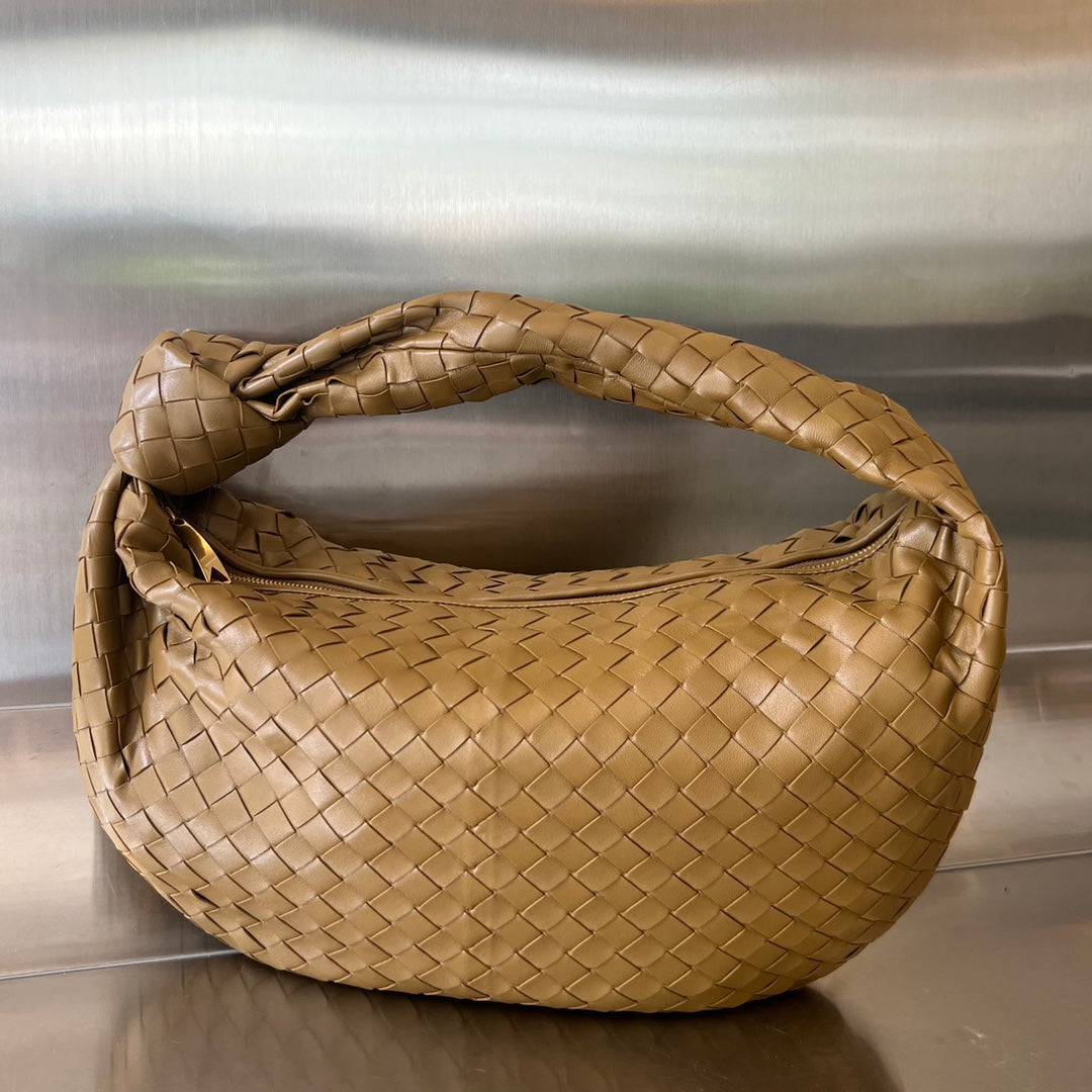 Bottega Veneta Small Jodie 48 Caramel Brown Calfskin Bag