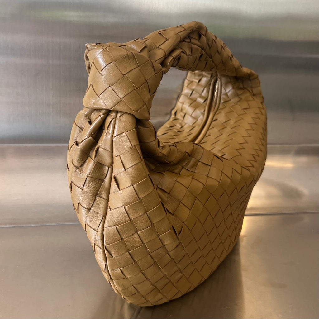 Bottega Veneta Small Jodie 48 Caramel Brown Calfskin Bag
