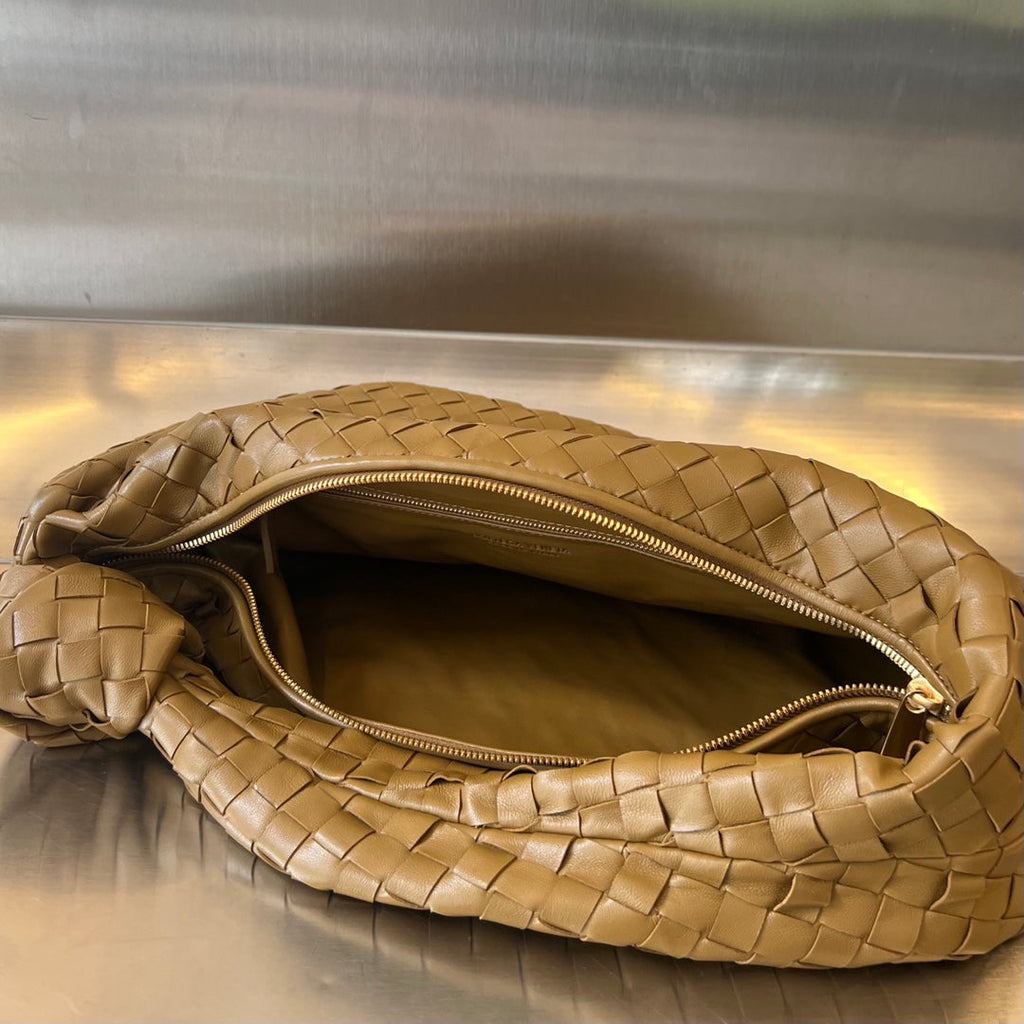 Bottega Veneta Small Jodie 48 Caramel Brown Calfskin Bag