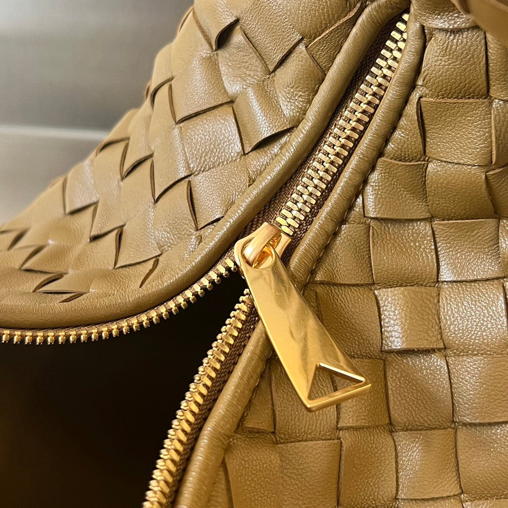 Bottega Veneta Small Jodie 48 Caramel Brown Calfskin Bag