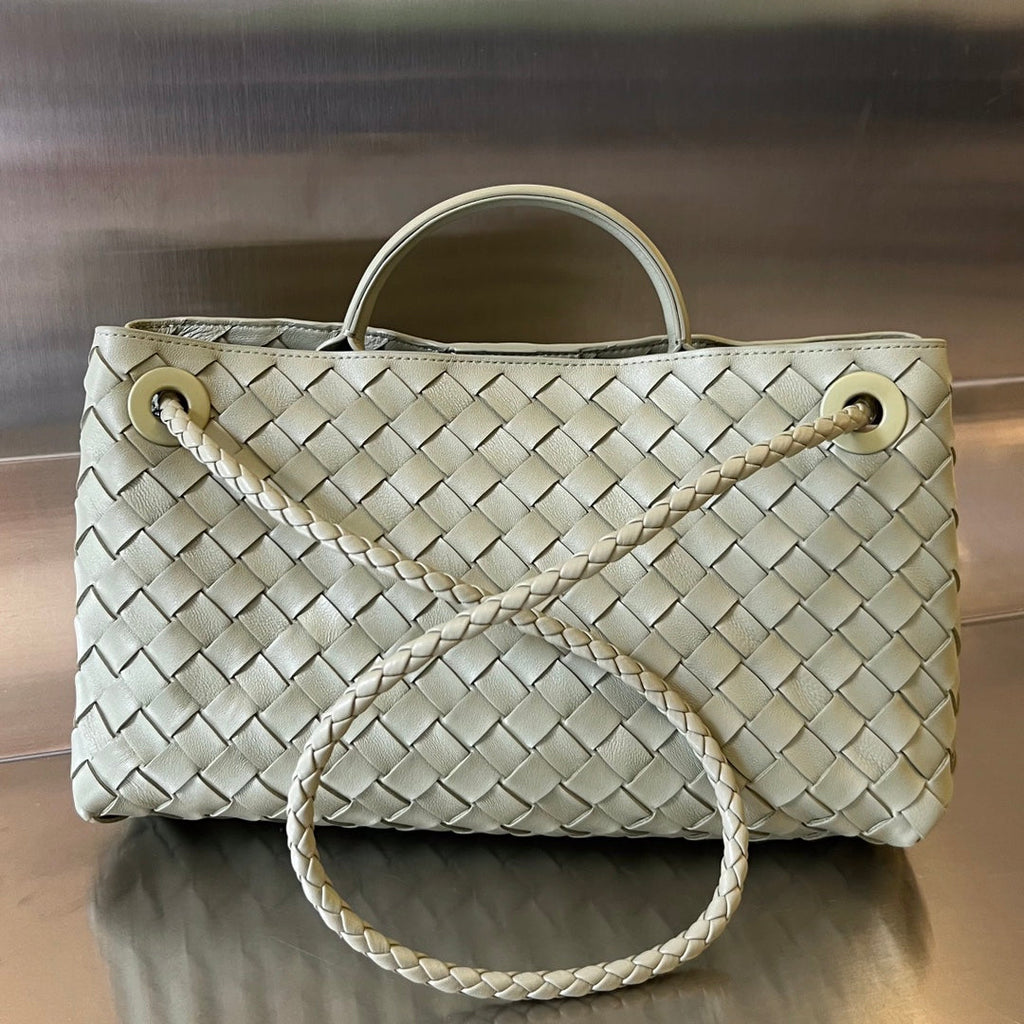 Bottega Veneta Small Andiamo 29 in Ecru Beige Lambskin Bag