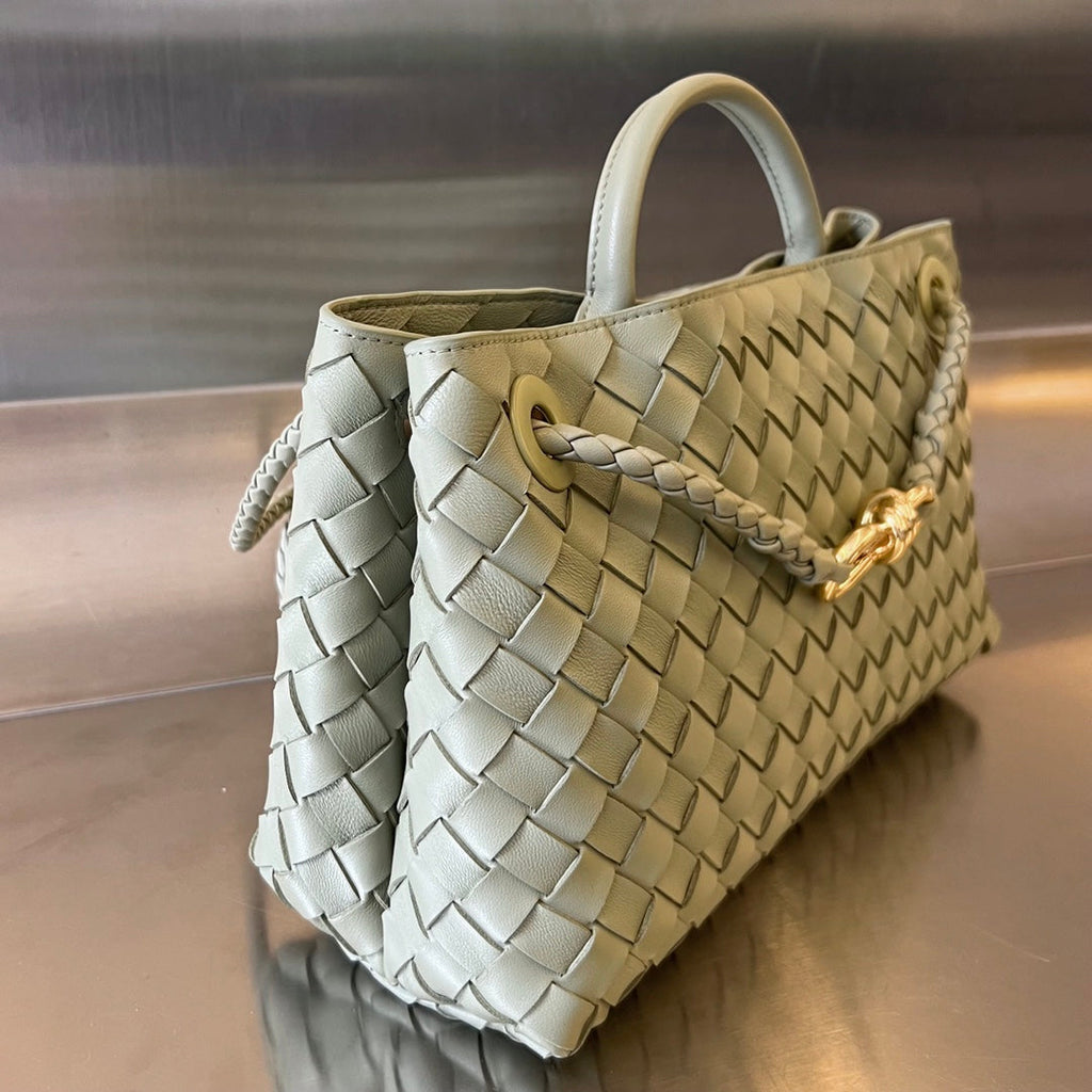 Bottega Veneta Small Andiamo 29 in Ecru Beige Lambskin Bag